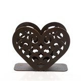 Салфетница кухонная из металла Сердце - фото 239652