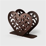 Салфетница кухонная из металла Сердце - фото 239653