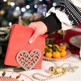 Салфетница кухонная из металла Сердце - фото 239656