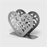 Салфетница кухонная из металла Сердце - фото 239659