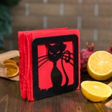 Подставка под салфетки металлическая 703-018 - фото 239677