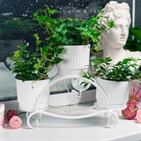 Подставка для цветов на подоконник кованая 41-014 - фото 239999