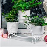 Подставка для цветов на подоконник кованая 41-014 - фото 240001