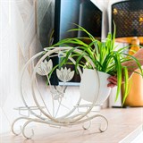 Кованая подставка на подоконник для четырех цветов 41-015 - фото 240020