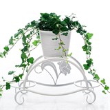 Кованая подставка на подоконник для трех цветов 41-017 - фото 240034