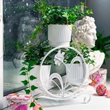 Кованая подставка на подоконник для четырех цветов 41-018W - фото 240053