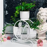 Кованая подставка на подоконник для четырех цветов 41-018W - фото 240054