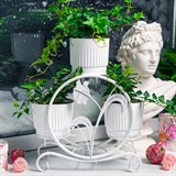 Кованая подставка на подоконник для четырех цветов 41-018W - фото 240055