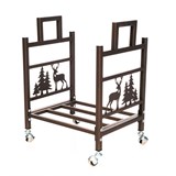 Дровница для дачи разборная на колесах 103-213R-Br - фото 240080