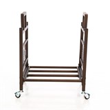 Дровница для дачи разборная на колесах 103-213R-Br - фото 240081