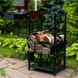 Дровница для камина разборная 103-208R-B металл - фото 240084