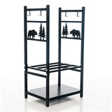 Дровница для камина разборная 103-208R-B металл - фото 240087