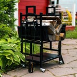 Дровница для дачи разборная 103-209R-B металл - фото 240093