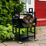 Дровница для дачи разборная 103-209R-B металл - фото 240094