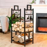 Дровница для дачи разборная 103-209R-B металл - фото 240095