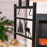 Дровница для дачи разборная 103-209R-B металл - фото 240096