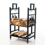 Дровница для дачи разборная 103-209R-B металл - фото 240097