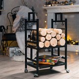 Дровница для дачи разборная 103-209R-B металл - фото 240103