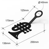 Подставка для бутылки 210-012 металлическая - фото 240190