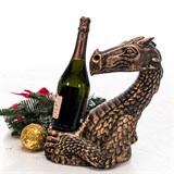 Бутылочница Дракон U09293-G полистоун - фото 240739