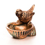 Подставка для украшений Птичка US09227 полистоун цв.под бронзу - фото 240774