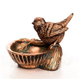 Подставка для украшений Птичка US09227 полистоун цв.под бронзу - фото 240775