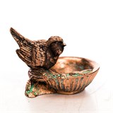 Подставка для украшений Птичка US09227 полистоун цв.под бронзу - фото 240777