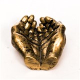 Подставка для украшений Ладони U09232-G полистоун цв.золотой - фото 240792 Подставка для украшений Ладони U09232-G полистоун цв.золотой - фото 240792