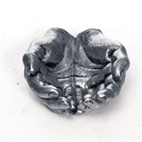 Подставка для украшений Ладони U09232-S полистоун цв.серебро - фото 240797