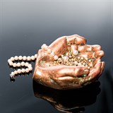 Подставка для украшений Ладони US09232 полистоун цв.под бронзу - фото 240801 Подставка для украшений Ладони US09232 полистоун цв.под бронзу - фото 240801