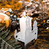 Подсвечник Замок в лесу для свечи  металлический - фото 240898