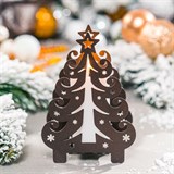 Подсвечник Елка декор на стол  металлический - фото 240932