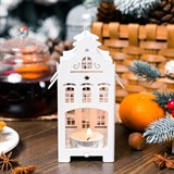 Подсвечник Домик для одной чайной свечи цвет зеленый - фото 240937