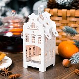 Подсвечник Домик для одной чайной свечи цвет зеленый - фото 240938