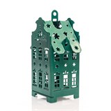 Подсвечник Домик для одной чайной свечи цвет зеленый - фото 240943