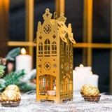 Подсвечник Замок из металла  для одной чайной свечи - фото 240952