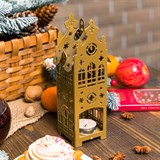 Подсвечник Замок из металла  для одной чайной свечи - фото 240960