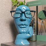 Подставка для очков U09305-Blu полистоун цв.синий - фото 241099 Подставка для очков U09305-Blu полистоун цв.синий - фото 241099