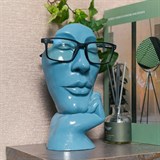 Подставка для очков U09305-Blu полистоун цв.синий - фото 241102 Подставка для очков U09305-Blu полистоун цв.синий - фото 241102