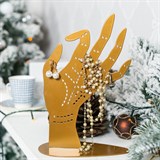 Подставка под украшения Ладонь 730-104 металл - фото 241180