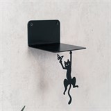 Магнитный декор для невидимой полки  Кот с бабочкой - фото 241275