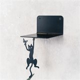 Магнитный декор для невидимой полки  Кот с бабочкой - фото 241276