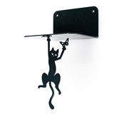 Магнитный декор для невидимой полки  Кот с бабочкой - фото 241278