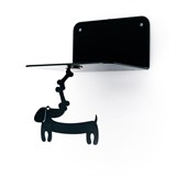 Магнитный декор для парящей полки  Такса - фото 241286