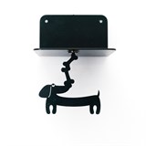 Магнитный декор для парящей полки  Такса - фото 241287