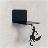 Магнитный декор для невидимой полки Кот с зонтом - фото 241302