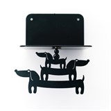 Магнитный декор для парящей настенной полки Таксы - фото 241314