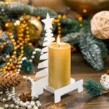 Подсвечник Ёлка новогодняя металл для свечи - фото 241324