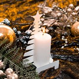 Подсвечник Ёлка новогодняя металл для свечи - фото 241325