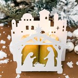 Подсвечник Рождественский сочельник декор настольный - фото 241328